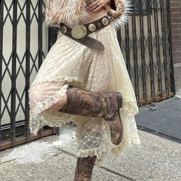 Whispering Lace Dream Drape Skirt