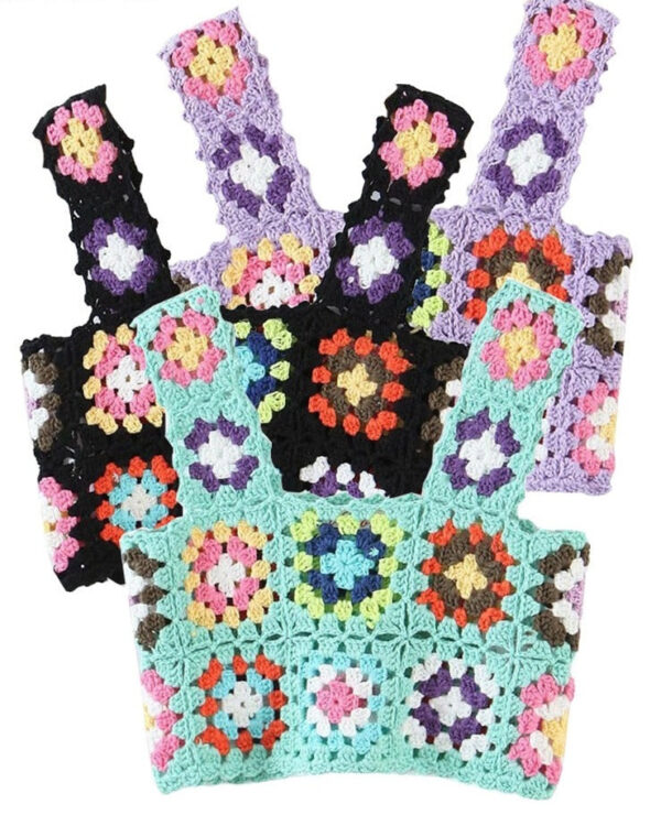Uaeb88a25e0144bbb96c3b879d300a600G Spirit and Rebel Handmade Crochet Tank Top