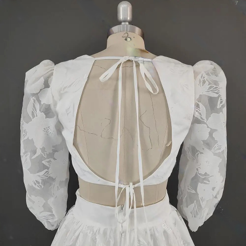 Lunar Love Two Piece Bohemian Open Back Boho Wedding Dress