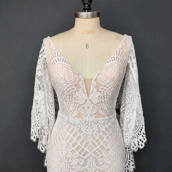 photo_1790346629_8817 Bohemian Belle Open Back Mermaid Boho Wedding Dress – Spirit & Rebel