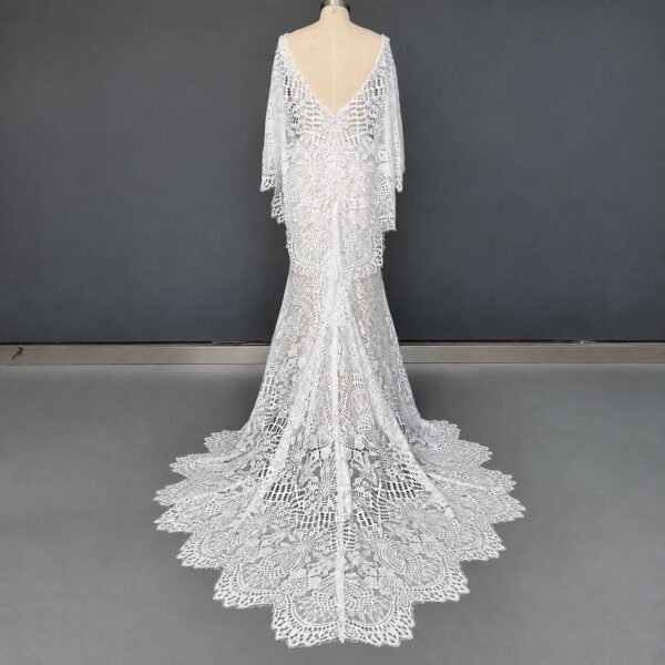 photo_1790346629_9103 Bohemian Belle Open Back Mermaid Boho Wedding Dress – Spirit & Rebel
