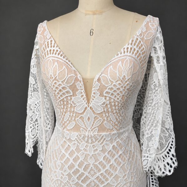 photo_1790346629_9346 Bohemian Belle Open Back Mermaid Boho Wedding Dress – Spirit & Rebel